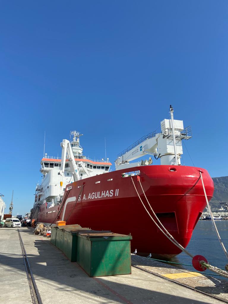 S.A. Agulhas II docked in Cape Town